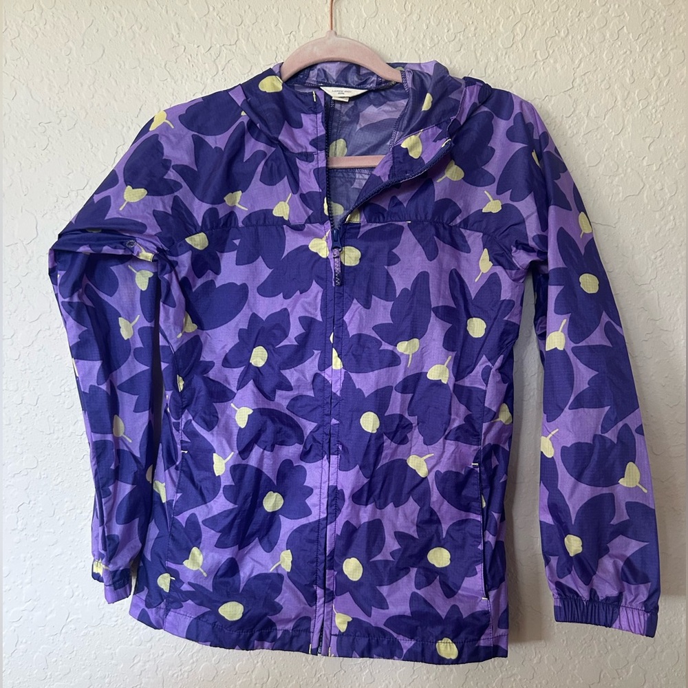 Lands' End Kids Purple Floral Jacket